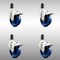Service Caster 4 Inch 316SS Solid Poly Swivel 1-3/8 Inch Expanding Stem Caster Set Lock Brake SCC-SS316TTLEX20S414-SPUS-138-4 - alternate 1